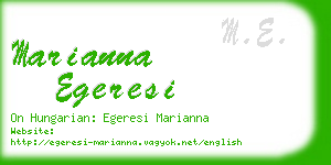 marianna egeresi business card